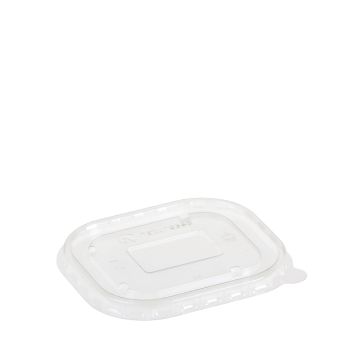 PLA lid 125x105mm for kraft container