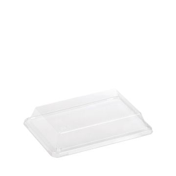 PLA deksel voor food tray 18,5x12,8x1,8cm