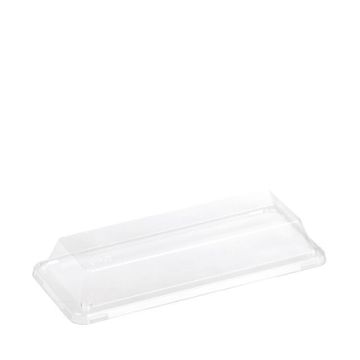 PLA deksel voor food tray 21,5x8,8x1,8cm