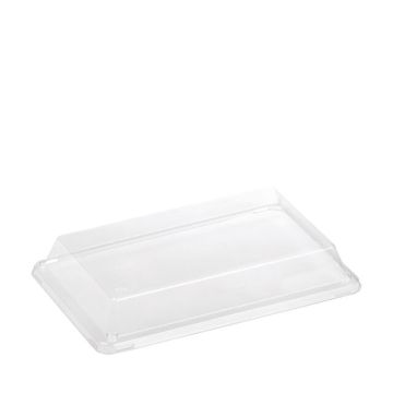 PLA deksel voor food tray 21,6x13,6x1,8cm