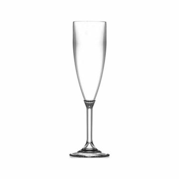 Wiederverwendbares, klares, transparentes Champagnerglas