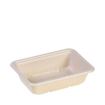 Sugar cane menu tray 520ml/ 17.5x12.5cm Bio-lamb.