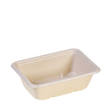 Sugar cane menu tray 620ml/ 17.5x12.5cm Bio-lamb.