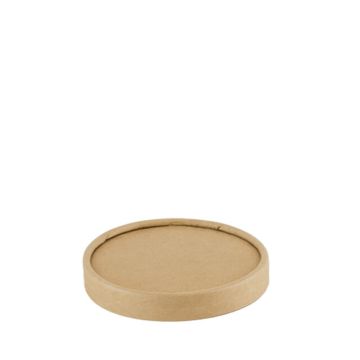 Kraft/PLA tight lid for soup cup 240 / 360ml