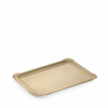 FSC® Kraft schaal met vetbarrière 11x17cm bruin