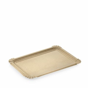 FSC® Kraft schaal met vetbarrière 13x20cm bruin