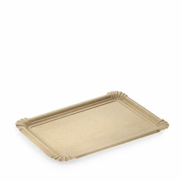 FSC® Kraft schaal met vetbarrière 16x23cm bruin