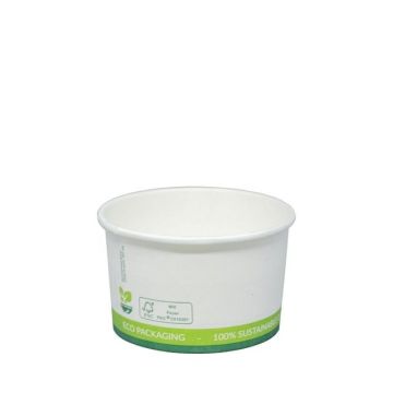 FSC® karton/PLA ijsbeker 3oz/90ml/71mm Ø x 40mm