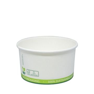 FSC® cardboard/PLA ice cream cup 6oz/180ml/90mmØ x 48mm