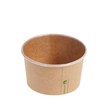 FSC® Kraft/PLA food container 12oz/360ml/105mm Ø x 61mm