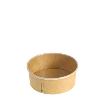 FSC® Kraft/PLA saladebowl 360ml/12cm Ø x 4,5cm