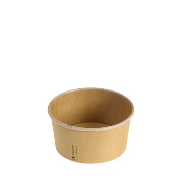 FSC® Kraft/PLA saladebowl 480ml/12cm Ø x 6cm