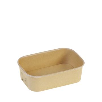 FSC® kraft/PLA bak 650ml/17,3x12x5,1cm