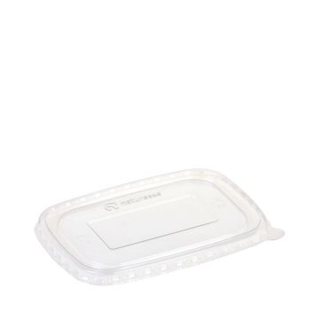 PLA lid 17.3x12cm for kraft container