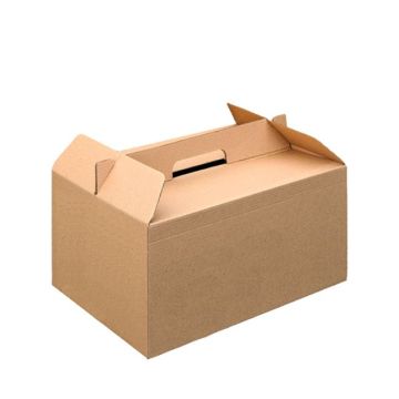 Griff der Mitnahmebox aus FSC®-Wellpappe, 28 x 20 x 15 cm