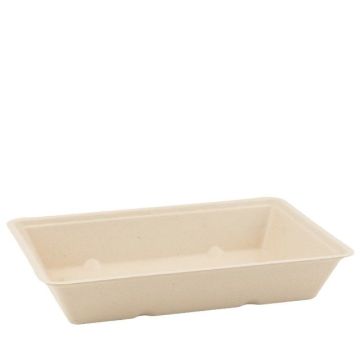 Sugar cane snack tray A50 brown