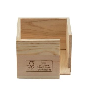 FSC® wooden napkin holder for 20x20cm ¼ fold