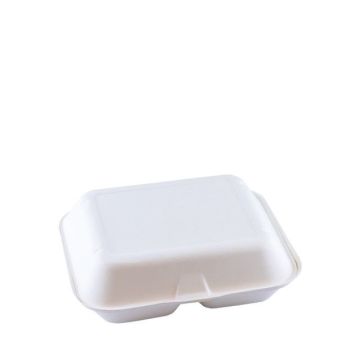 Sugar cane menu box XL 235x195x75mm 2 compartments