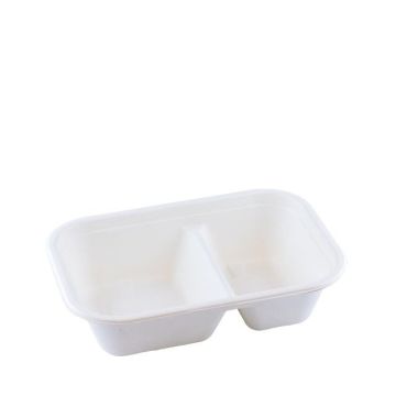 Suikerriet foodbox 1000ml/229x153x61mm 2-vaks