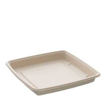 Sugar cane box 1000ml/223x223x28mm brown