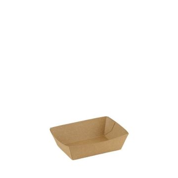 FSC® kraft/PLA coated snack tray 94x65x35mm A7