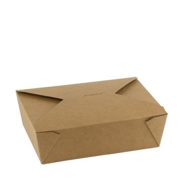 FSC® kraft/PLA take away box 1800ml/197x140x65mm