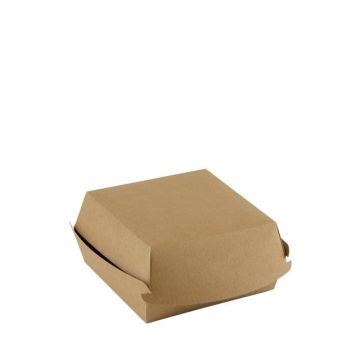 FSC® kraft hamburger box 116x120x70mm