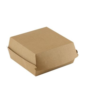 FSC® kraft hamburger box 160x155x90mm