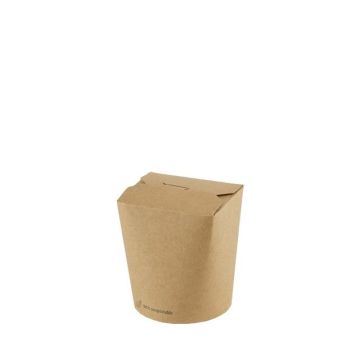 FSC® kraft/PLA noodle box 480ml/83mmØ x 97mm