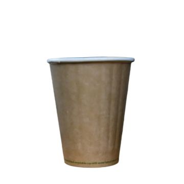 Aqueous Coated Double Wall Hot Paper Cup 12oz