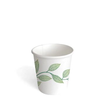 Paper Coffee Cup 4 oz / 100 ml - Green Leaves