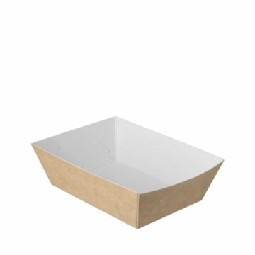 Kraft snack tray A7 90x70x35mm