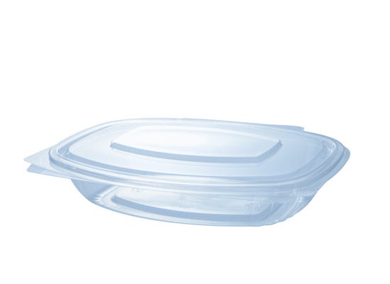 24oz PLA Hinged Lid Deli Container - 50/Pack